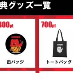 アルバルク東京 ファンクラブ特典と応援グッズ等の画像