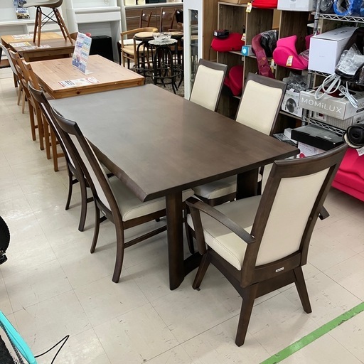 中古品　カリモク　ディレトーレ　ダイニング6点セット　165cm 公田店