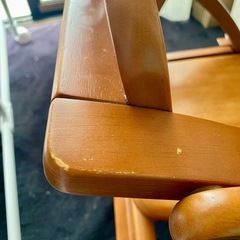【相談中】アーチ木製ローチェア　大和屋　使用感ありの画像