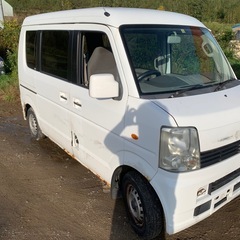 値段相談可 下取り交換可能 福祉車両 修理部品あり ウインチ付きスズキ エブリイワゴン DA64W 切り替え4WD AT NAの画像