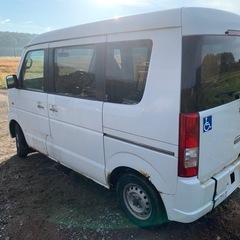 値段相談可 下取り交換可能 福祉車両 修理部品あり ウインチ付きスズキ エブリイワゴン DA64W 切り替え4WD AT NAの画像