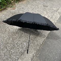 美品　フリル付き日傘の画像