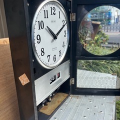 【値下げ中】No.23 セイコーソノラ　レトロ振り子時計　電池式の画像