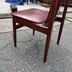 【TOYO FURNITUREFURNITURE】椅子　チェア　ダイニングチェア　赤茶色　木製　アンティーク　昭和レトロ　ビンテージ　ヴィンテージ　家具【1脚のみ】【横41.5×奥40×座面高39.5×背面高83】の画像