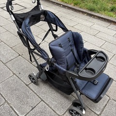 KATOJI カトージ二人乗りベビーカー【レインカバー付】の画像