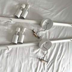 ダクティングレール×2、スポットライト×4の画像