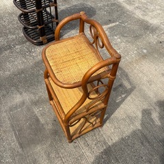 ラタン　ラタン家具　シェルフラック　藤　シューズラック　スリッパラック　棚の画像