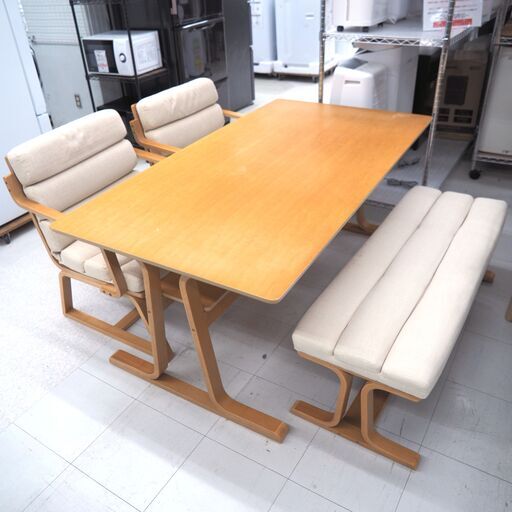 ダイニング4点セット　W1500　リユース品　価格　19,250円