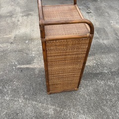 ラタン　棚　シェルフ　ラタン家具　収納棚　ラタン棚　レトロ　昭和レトロ　5段の画像