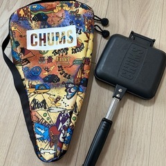 キャンプ好きな方　チャムス　CHUMS ホットサンドメーカー　カバー付きの画像
