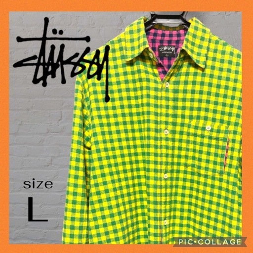 ✨美品、希少✨ STUSSY チェックシャツ L ネルシャツ ストリート