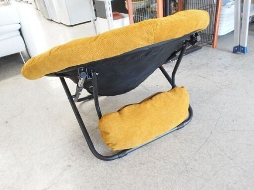 2way フォールディングチェア アデペシュ 折りたたみ マスタード 座面高さ30cm 折り畳み a.depeche  ☆ 札幌市 北区 屯田