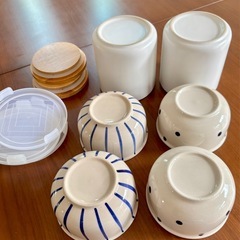 【陶器】保存容器/ キャニスター6点セットの画像