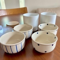 【陶器】保存容器/ キャニスター6点セットの画像