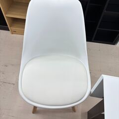 リユースのサカイ栃木店★ジモティ割あり★  ダイニングセット ホワイト×ダークブラウン W92～120×D75×H69 クリーニング済み TC10822の画像