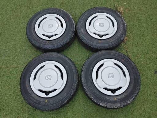 【中古・良品】HONDA/ホンダ/純正/N-VAN/エヌバン/12インチ/スチールホイール/145/80R12/18年製/4本セット