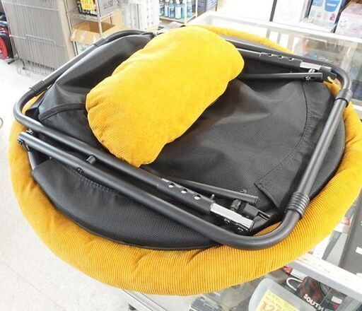 2way フォールディングチェア アデペシュ 折りたたみ マスタード 座面高さ30cm 折り畳み a.depeche  ☆ 札幌市 北区 屯田