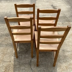 廃盤✨4脚セット】ヨックモックダイニングチェアダイニングテーブル用