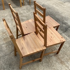 廃盤✨4脚セット】ヨックモックダイニングチェアダイニングテーブル用