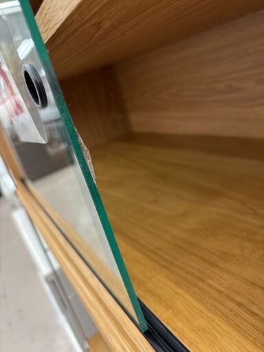 リユースのサカイ栃木店★ジモティ割あり★ 無印 食器棚 ベージュ W84.5×D40×H175.4 クリーニング済み TC10826