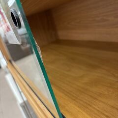 リユースのサカイ栃木店★ジモティ割あり★ 無印 食器棚 ベージュ W84.5×D40×H175.4 クリーニング済み TC10826の画像