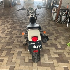 SUZUKI バンバン200 NH41A キャブレター　オールペイント　ホワイト/ベージュ　フロントフォークOH ブレーキパッド交換　シート新品張り替の画像