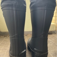 ムーンスター　長靴　２５センチ　シンプル黒の画像