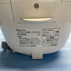 炊飯器　2019年製ヤマダ電気マイコンジャー炊飯器　YEC-M10G1 小倉北区の画像