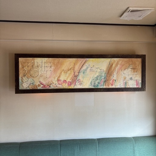 おしゃれな横長アート絵画（額縁付き）インテリアに最適
