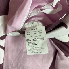 セシール　掛け布団カバー　ボタニカル柄　薄手の画像