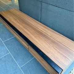 ウォルナット調テレビボード　　サイドボード　木製テレビ台の画像