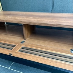 ウォルナット調テレビボード　　サイドボード　木製テレビ台の画像