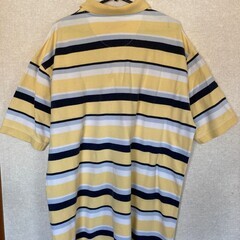 イエローストライプポロシャツの画像