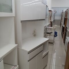 ★リユースのサカイ日立店★HJ7889 NITORI レンジボード ホワイト H191×D50.5×W90 クリーニング済み の画像