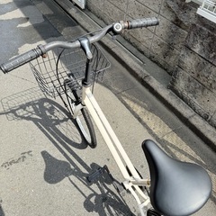 ASAHI Cream mini アサヒ ミニベロ カゴ付き の画像