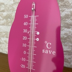 新品 温度計 ペンギン ピンク インテリアの画像