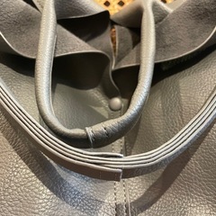 D7033【フィラノ】キーネックトートバッグ ショルダーポーチ セット ダークグレーの画像