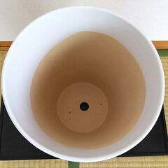 ☆ 植木鉢 陶器  ホワイト  サイズ８号 ☆の画像