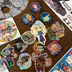 TGS 東京ゲームショウ　ステッカー　うちわ　クリアファイルなど　の画像