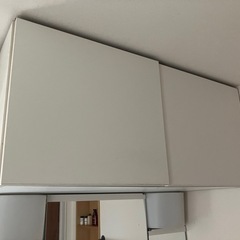 引き取り限定 ホワイト洗面台 三面鏡付き 引き出し収納4点セットの画像