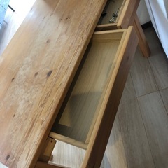 無印良品　木製デスクの画像