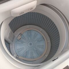 ¥11000/01/Haier ハイアール 全自動電気洗濯機 縦型 5.5Kg 省エネ 除菌 洗えるスーツコース JW-U55MK ホワイト 2025年製 通電確認 動作良好 美品の画像
