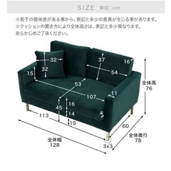 LOWYA 2人掛けソファ フロアソファ ベロア調の画像