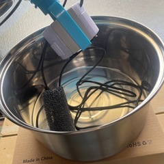 超美品　猫　水飲み器ステンレス製 3.2L大容量 自動給水器の画像
