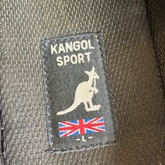 K2509-399 KANGOL SPORT ストラップ サンダル クロッグ Lサイズ ブラック キズ汚れ有りの画像
