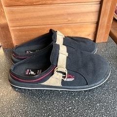 K2509-399 KANGOL SPORT ストラップ サンダル クロッグ Lサイズ ブラック キズ汚れ有りの画像