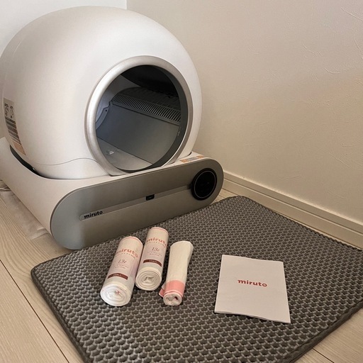 全自動スマートトイレ　miruto ゴミ袋付き　猫トイレ