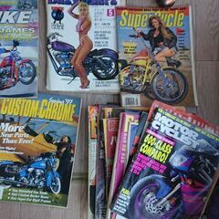 昔のハーレー雑誌、なかなか出ません❗アメリカ雑誌もまじります、の画像