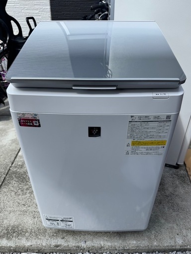 SHARP 洗濯乾燥機　縦型　ES-PT10H-S 2024年製　説明書付属品付 SHARP 洗濯乾燥機 縦型 ES-PT10H-S 2024年製 説明書付属品