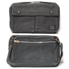 PORTER SMOKY 2WAY SHOULDER BAG 布製ショルダーバッグ ブラック ポーター スモーキー 吉田カバンの画像